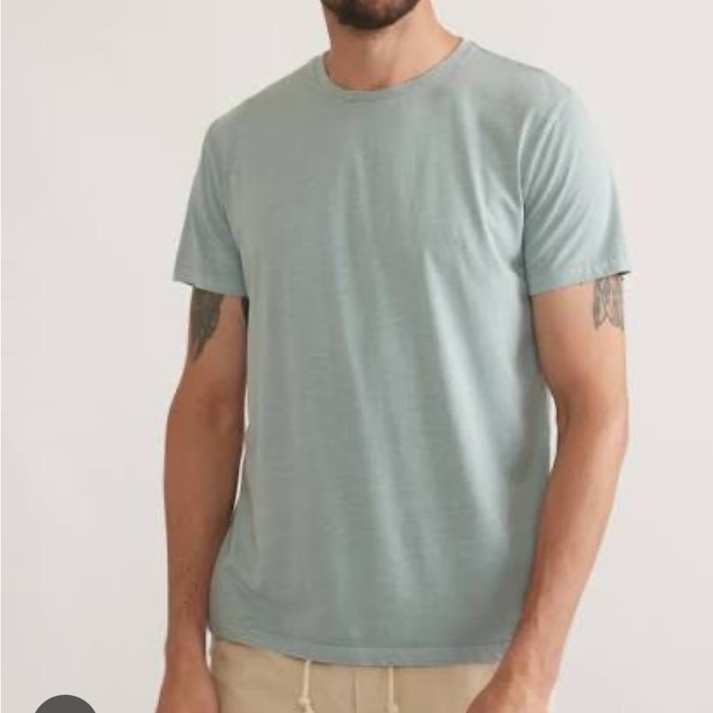 NWT Marine Layer Signature Sea Change Crew Tee in grey mist Size medium